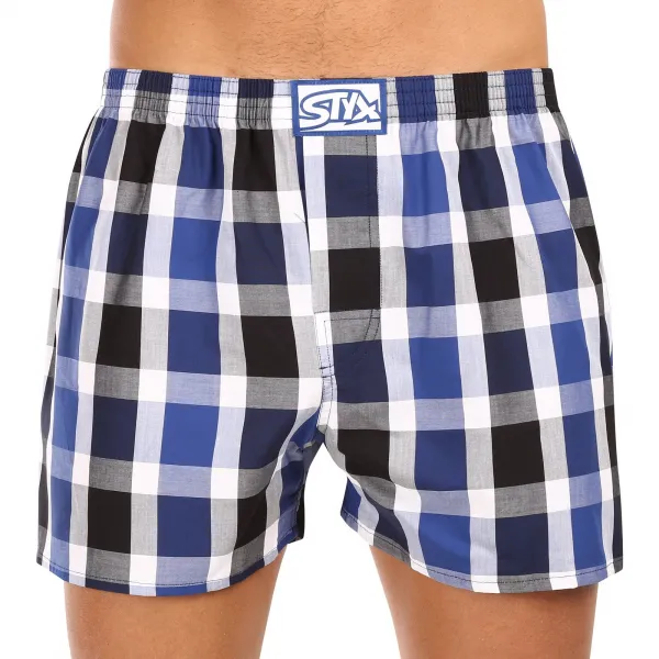 3PACK pánske trenky Styx klasická guma viacfarebné (3A11789) S, trenírky