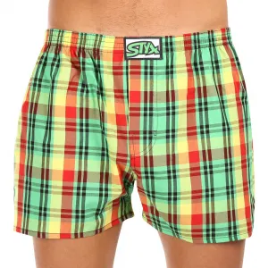 3PACK pánske trenky Styx klasická guma viacfarebné (3A100618) M, trenírky