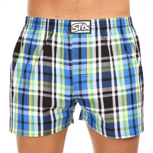 3PACK pánske trenky Styx klasická guma viacfarebné (3A11789) S, trenírky