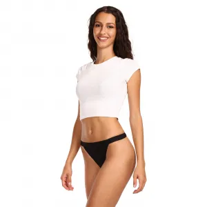 3PACK dámske tangá HUGO čierná (50496893 001) XL