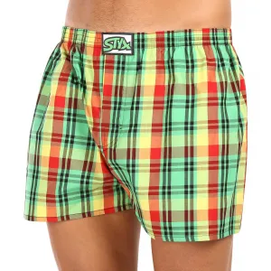 3PACK pánske trenky Styx klasická guma viacfarebné (3A100618) M, trenírky
