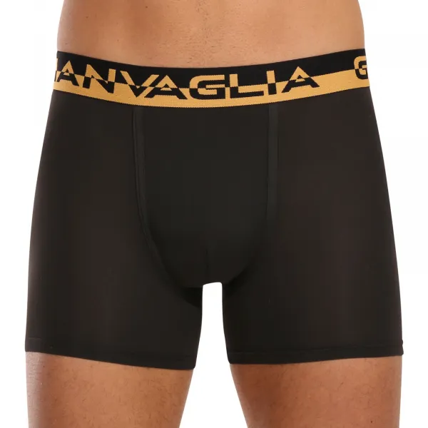 5PACK pánske boxerky Gianvaglia čierne (GVG-5008) L, trenky