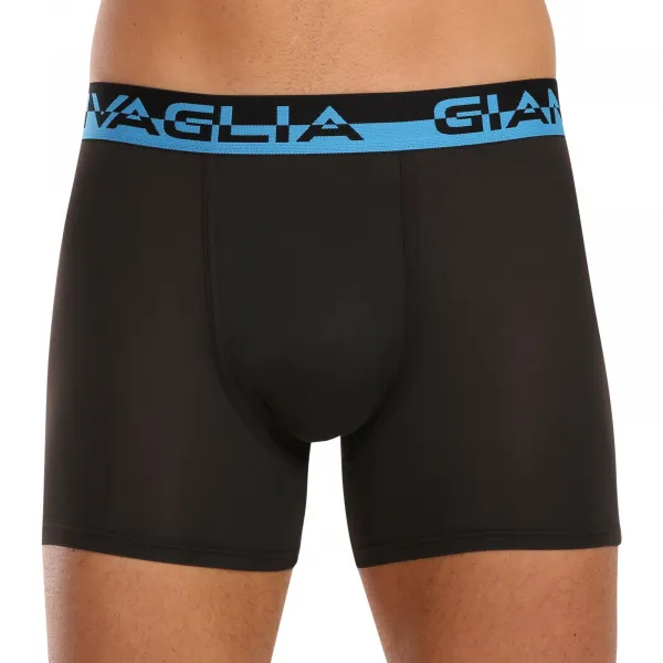 5PACK pánske boxerky Gianvaglia čierne (GVG-5008) L, trenky