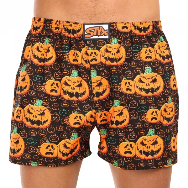 3PACK pánske trenky Styx art klasická guma viacfarebné (3A16735) M, trenírky