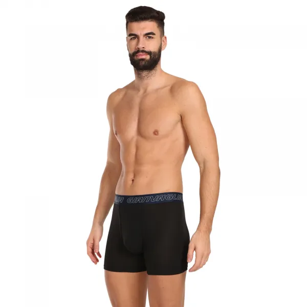 5PACK pánske boxerky Gianvaglia čierne (GVG-5014) M, trenky