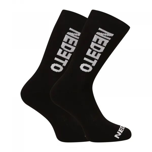 7PACK ponožky Nedeto vysoké čierne (7NDTP001-brand) M