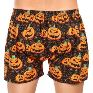 Pánske trenírky Styx art klasická guma nadrozmer Halloween tekvica (E1755) 4XL