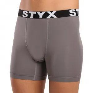 Pánske funkčné boxerky Styx tmavo sivé (W1063) S, trenky