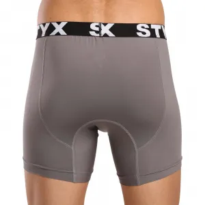 Pánske funkčné boxerky Styx tmavo sivé (W1063) S, trenky
