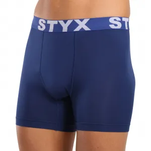 Pánske funkčné boxerky Styx tmavo modré (W968) S, trenky