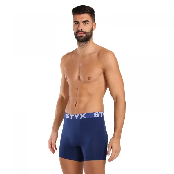 Pánske funkčné boxerky Styx tmavo modré (W968) S, trenky
