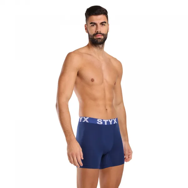 Pánske funkčné boxerky Styx tmavo modré (W968) S, trenky