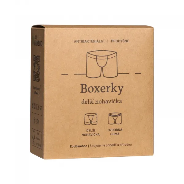 Pánske boxerky Gino sivé (74160) M, trenky
