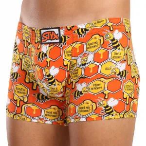 Pánske boxerky Styx long art klasická guma včielky (F1654) M, trenky