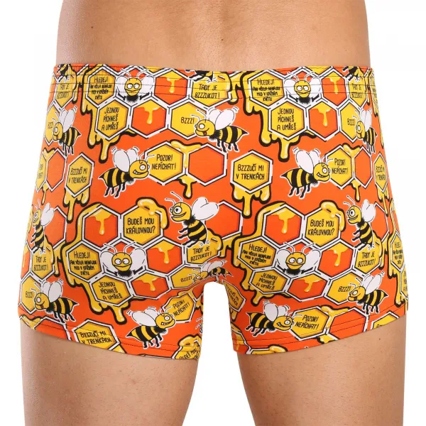 Pánske boxerky Styx art klasická guma včielky (Q1654) S, trenky
