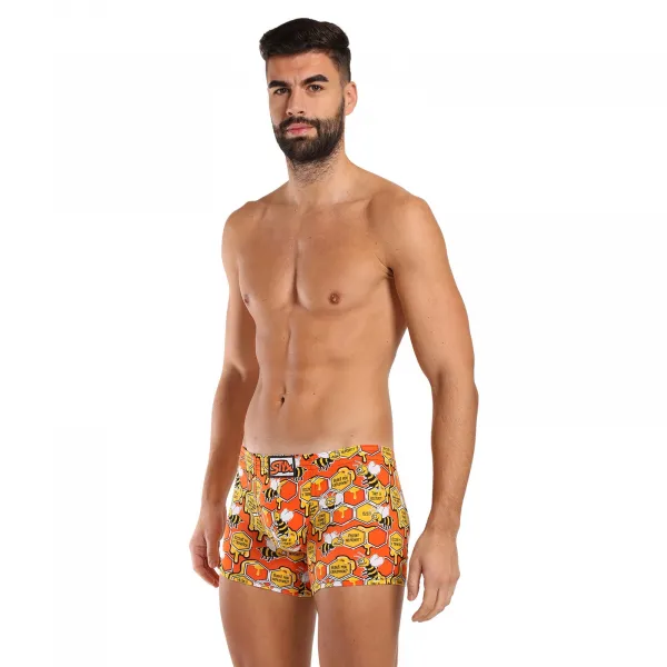 Pánske boxerky Styx long art klasická guma včielky (F1654) M, trenky