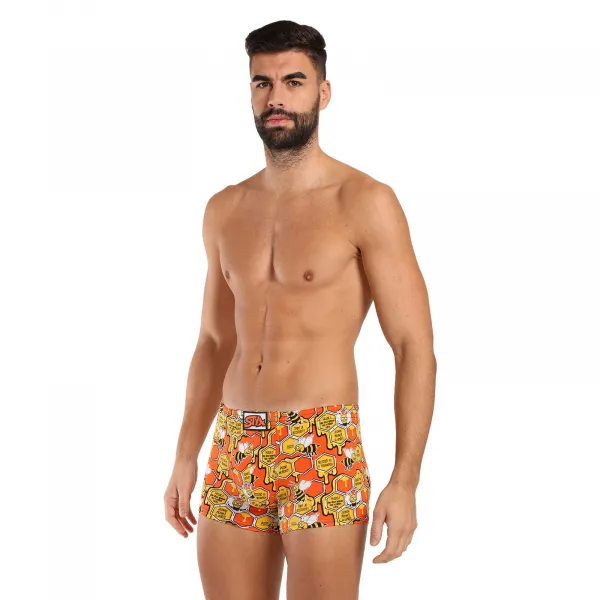 Pánske boxerky Styx art klasická guma včielky (Q1654) S, trenky