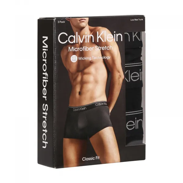 3PACK pánske boxerky Calvin Klein čierné (NB2569A-UB1) M, trenky