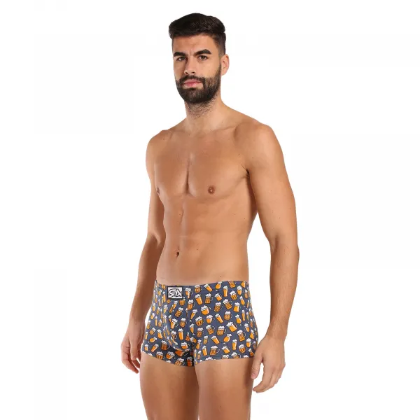 Pánske boxerky Styx art klasická guma pivo (Q1357) S, trenky