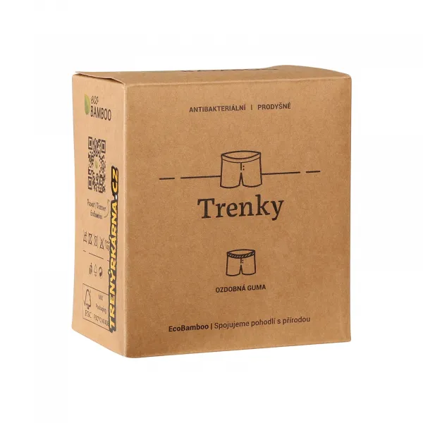 Pánske trenky Gino bambusové sivé (75195) M, trenírky