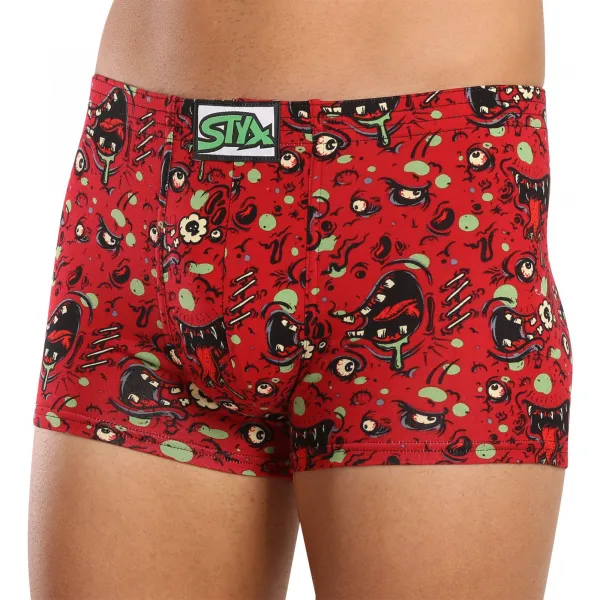 Pánske boxerky Styx art klasická guma zombie (Q1451) M, trenky