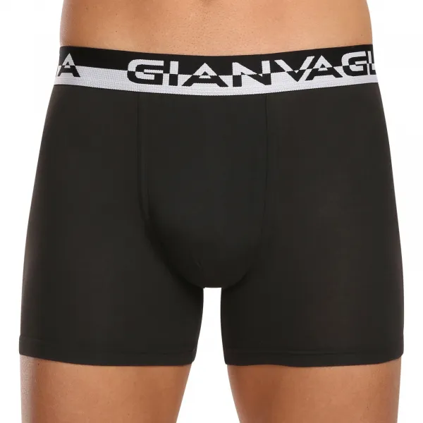 10PACK pánske boxerky Gianvaglia čierne (GVG-5012) M, trenky