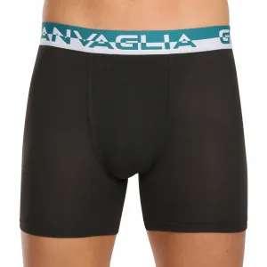 10PACK pánske boxerky Gianvaglia čierne (GVG-5012) M, trenky
