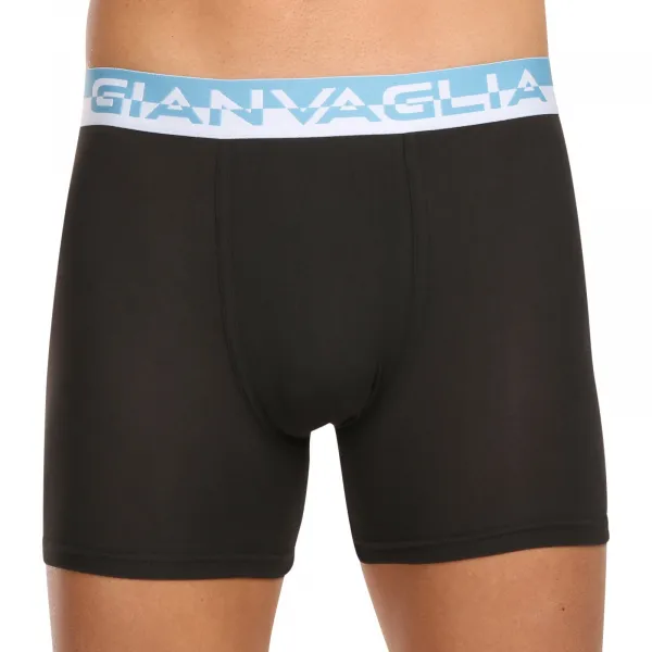 10PACK pánske boxerky Gianvaglia čierne (GVG-5012) M, trenky