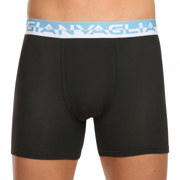 10PACK pánske boxerky Gianvaglia čierne (GVG-5012) M, trenky
