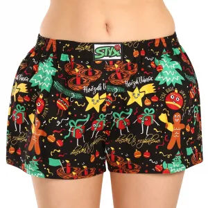 3PACK dámske trenky Styx art klasická guma viacfarebné (3K17134) M, trenírky