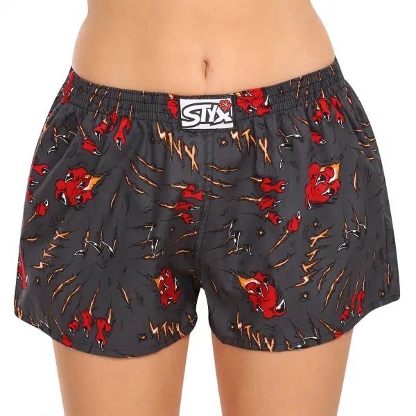 3PACK dámske trenky Styx art klasická guma viacfarebné (3K14125) M, trenírky