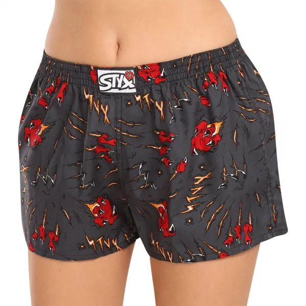 3PACK dámske trenky Styx art klasická guma viacfarebné (3K14125) M, trenírky