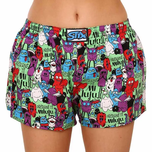 3PACK dámske trenky Styx art klasická guma viacfarebné (3K14125) M, trenírky