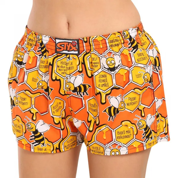 3PACK dámske trenky Styx art klasická guma viacfarebné (3K14744) S, trenírky