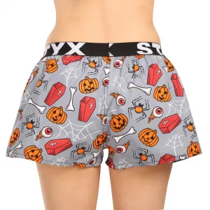 Dámske trenky Styx art športová guma Halloween rakvy (T1752) L, trenírky