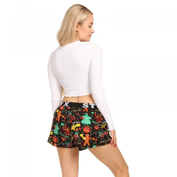 Dámske trenky Styx art športová guma Vianoce ozdoby (T1754) S, trenírky