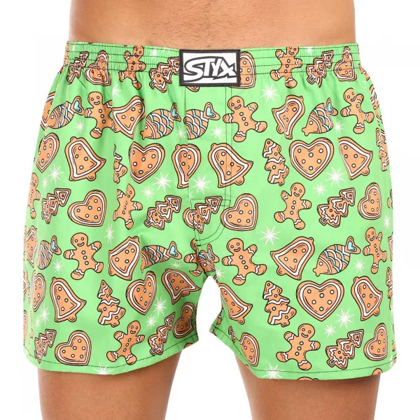 3PACK pánske trenky Styx art klasická guma viacfarebné (3A16735) M, trenírky
