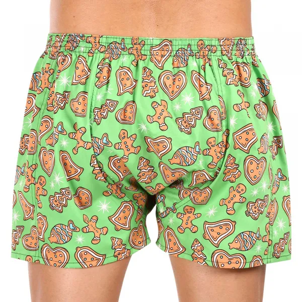 Pánske trenírky Styx art klasická guma nadrozmer Vianoce perníčky (E1753) 5XL
