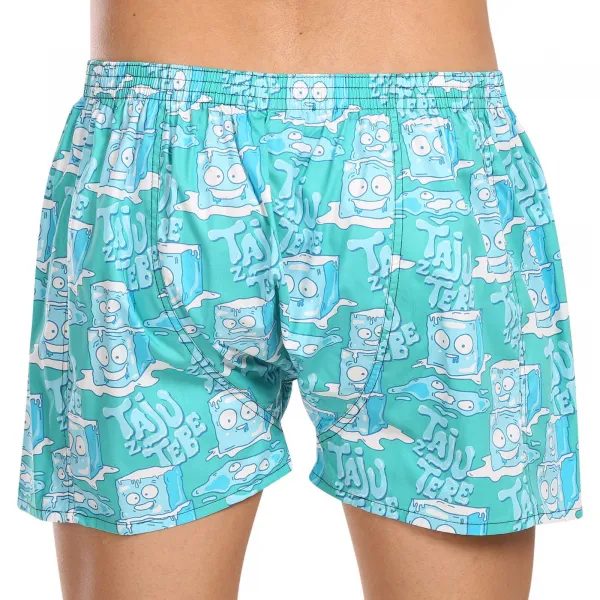 Pánske trenky Styx art klasická guma ľadové kocky (A1657) S, trenírky
