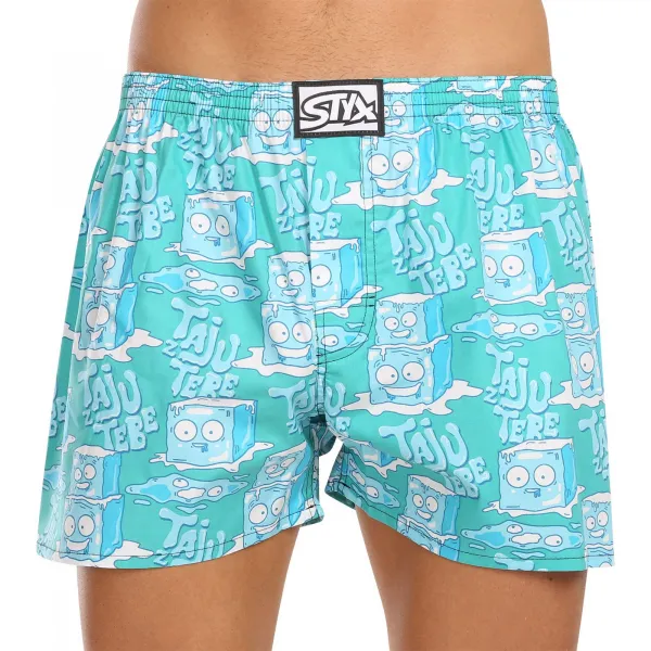 3PACK pánske trenky Styx art klasická guma viacfarebné (3A16735) M, trenírky