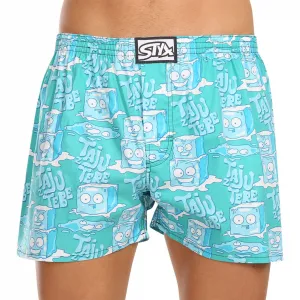 3PACK pánske trenky Styx art klasická guma viacfarebné (3A16735) M, trenírky