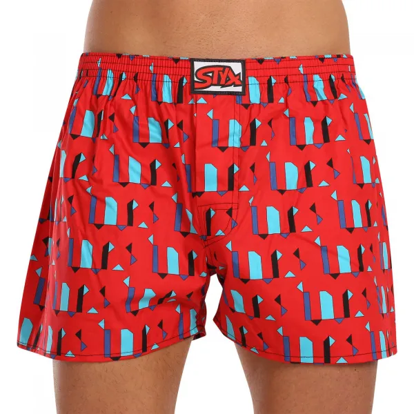 3PACK pánske trenky Styx art klasická guma viacfarebné (3A15390) M, trenírky
