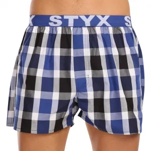 3PACK pánske trenky Styx športová guma viacfarebné (3B100619) S, trenírky