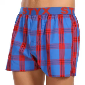 3PACK pánske trenky Styx športová guma viacfarebné (3B11456) M, trenírky