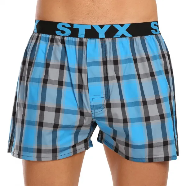5PACK pánske trenky Styx športová guma viacfarebné (5B093120) M, trenírky