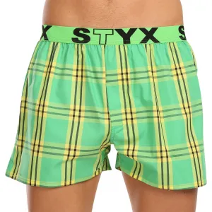 3PACK pánske trenky Styx športová guma viacfarebné (3B11123) M, trenírky