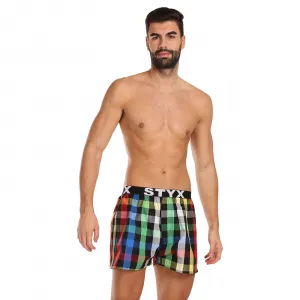 3PACK pánske trenky Styx športová guma viacfarebné (3B11123) M, trenírky