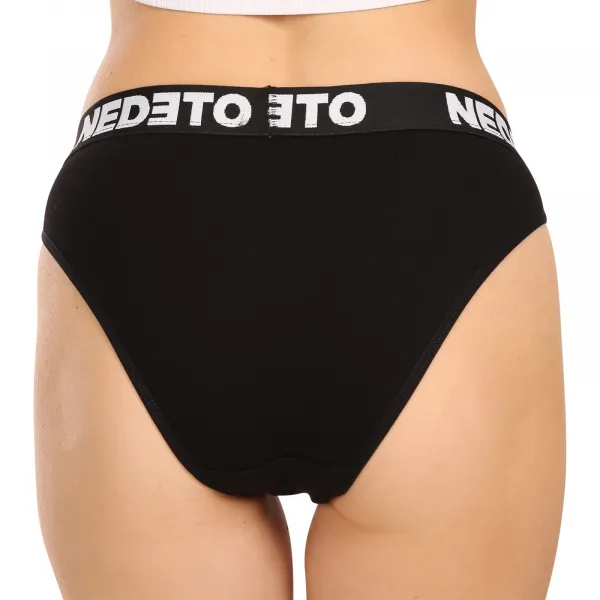 5PACK dámske nohavičky Nedeto čierne (5NKB001) L