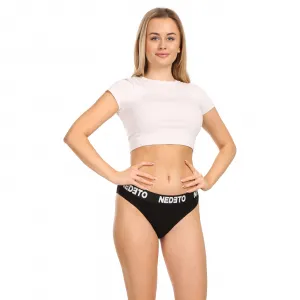 3PACK dámske nohavičky Nedeto čierne (3NKB001) L