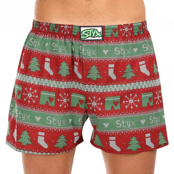3PACK pánske trenky Styx art klasická guma viacfarebné (3A16814) S, trenírky